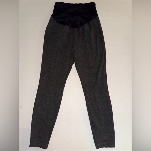 Old Navy Pants - Old Navy Maternity Gray Pleated Leggings Size Medium